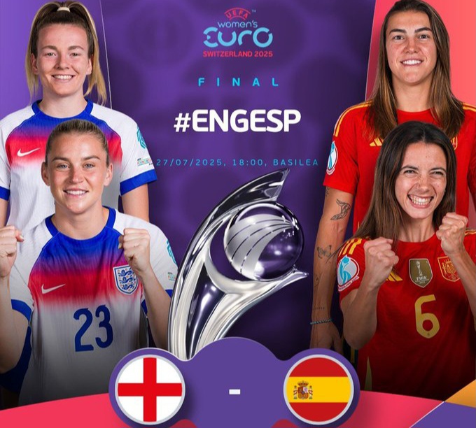 WATCH – England vs Spain: Live stream | Euro 2025 final